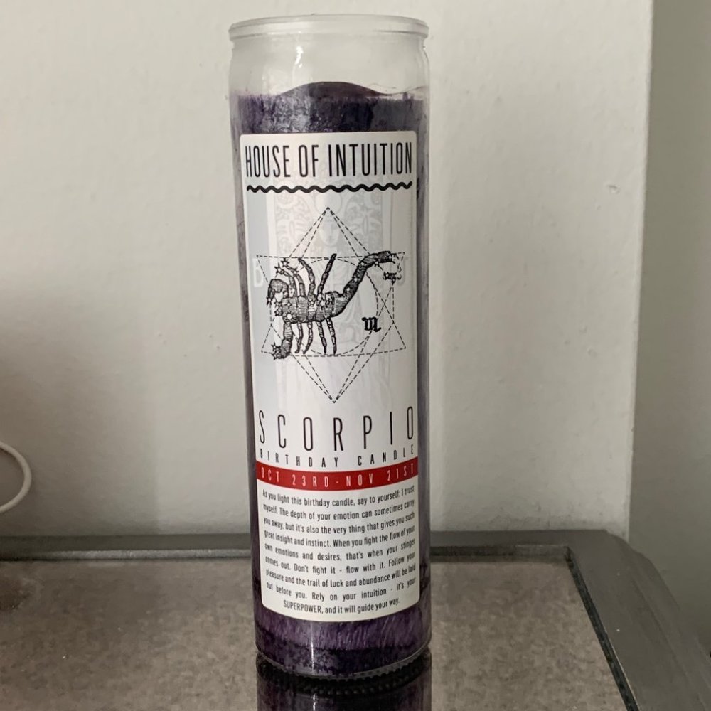 New House of Intuition Scorpio Zodiac Candle